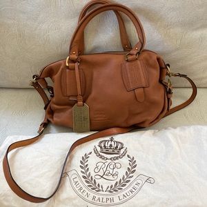 Lauren by Ralph Lauren tan leather bag